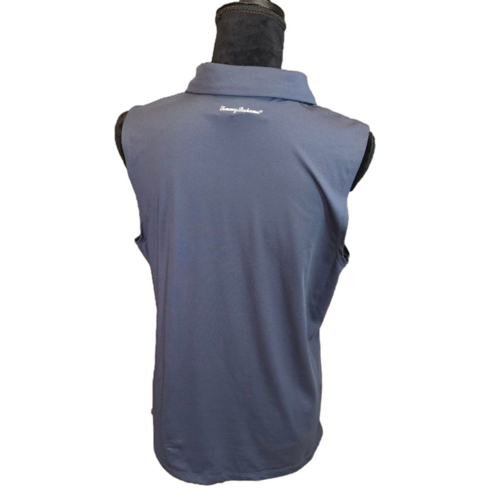 Tommy Bahama Golf Polo Womens XL Sleeveless 1/4 Zip Stretch Performance - Picture 2 of 8
